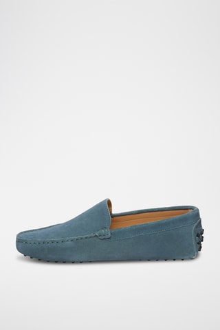 Mocassins en nubuck Cambridge - Bleu