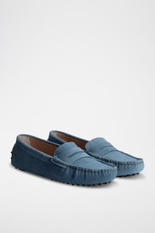 Mocassins en nubuck Deira - Bleu