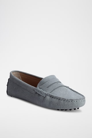 Mocassins en nubuck Thandie - Bleu