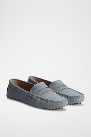 Mocassins en nubuck Thandie - Bleu