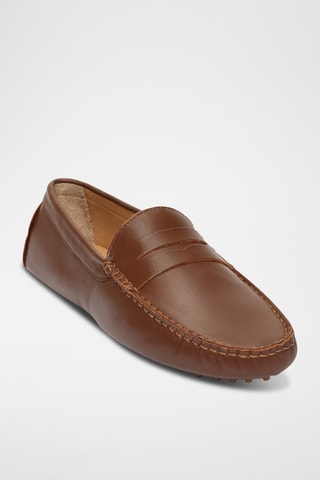 Mocassins en cuir Wales - Camel