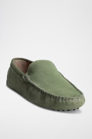 Mocassins en nubuck Hubert - Vert