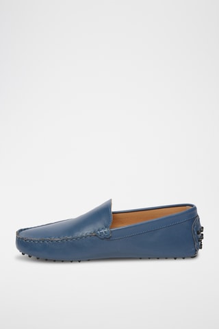 Mocassins en cuir nappa Lenny - Bleu