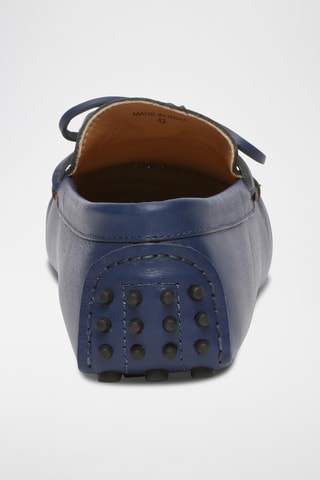 Mocassins en cuir nappa Johnny - Bleu