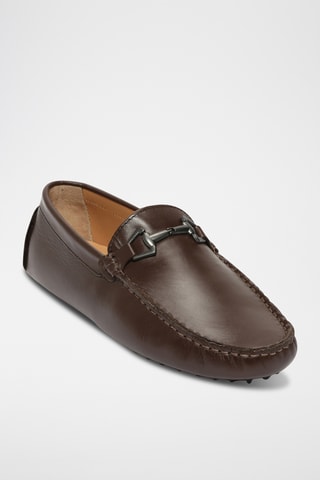 Mocassins en cuir nappa Edwin - Marron