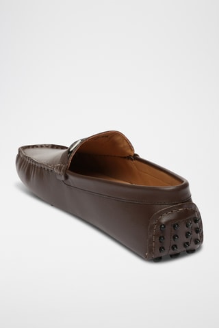 Mocassins en cuir nappa Edwin - Marron