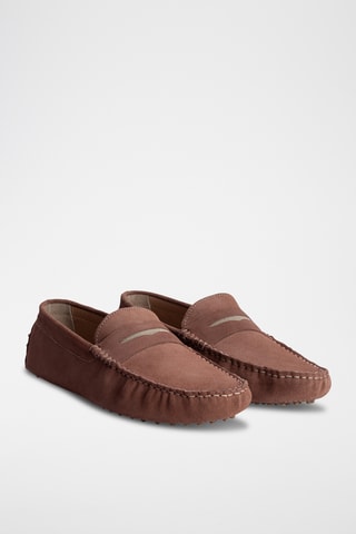 Mocassins en nubuck Cliff - Marron