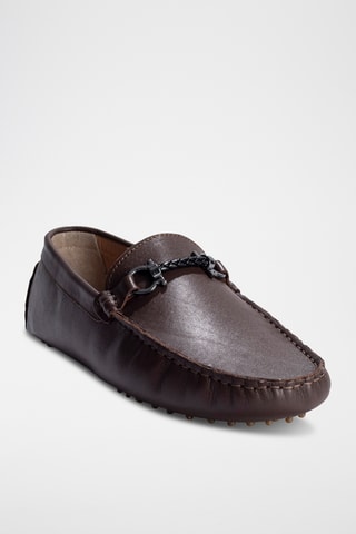 Mocassins en cuir nappa Felix - Marron