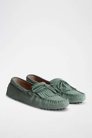 Chaussures bateau en nubuck Powys - Vert