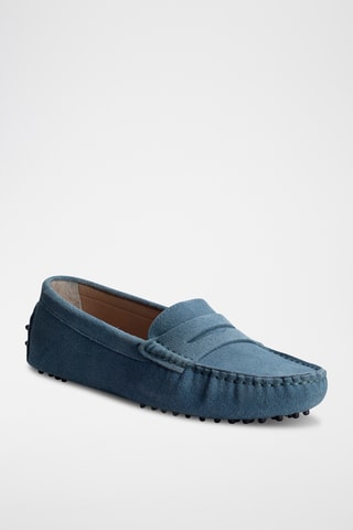 Mocassins en nubuck Thandie - Bleu