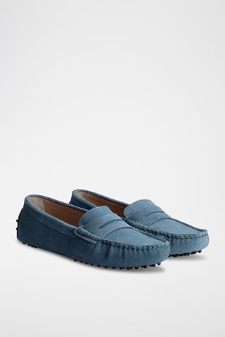 Mocassins en nubuck Thandie - Bleu