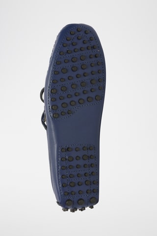 Mocassins en cuir nappa Duke - Bleu
