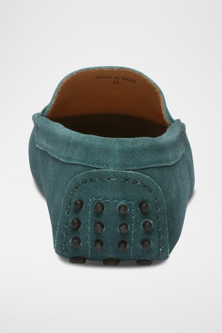 Mocassins en nubuck EARL - Turquoise