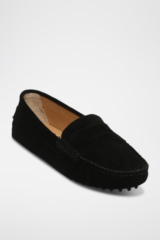 Mocassins en nubuck Thandie - Noir