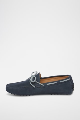 Chaussures bateau en nubuck Cornwall - Bleu