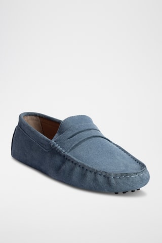 Mocassins en nubuck Cole - Bleu