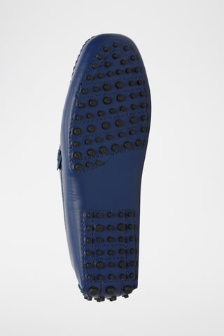 Mocassins en cuir nappa Phillip - Bleu