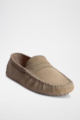 Mocassins en nubuck Dennis - Beige