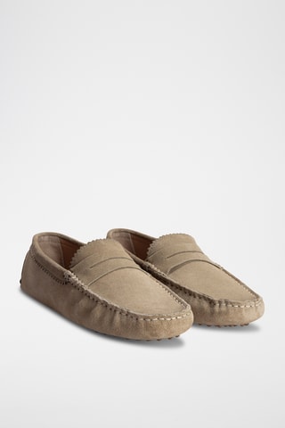 Mocassins en nubuck Dennis - Beige