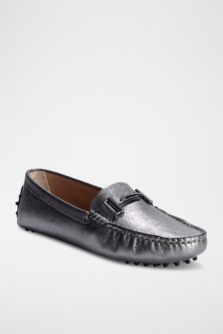 Mocassins en cuir Bandy - Gris