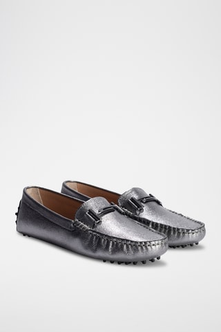 Mocassins en cuir Bandy - Gris