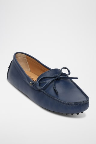 Mocassins en cuir nappa Newton - Bleu