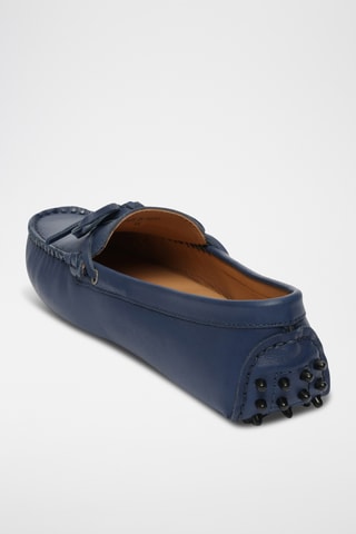 Mocassins en cuir nappa Newton - Bleu