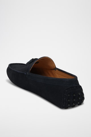 Mocassins en nubuck Trevor - Bleu