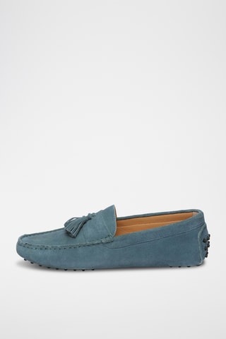 Mocassins en nubuck Fred - Bleu