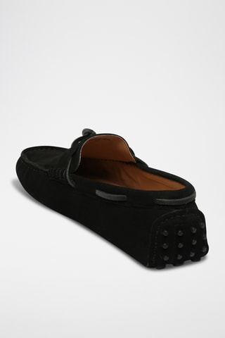 Chaussures bateau en cuir Clayton - Noir