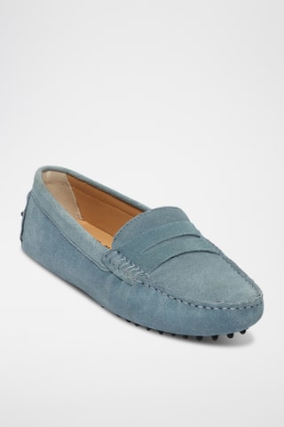 Mocassins en nubuck Thandie - Bleu
