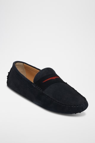 Mocassins en nubuck Drake - Bleu
