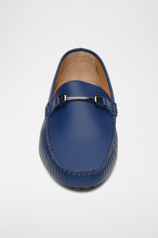 Mocassins en cuir nappa Luke - Bleu