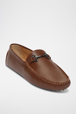 Mocassins en cuir nappa Edwin - Camel