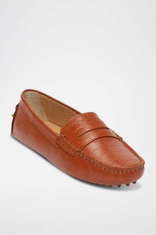 Mocassins en cuir Thandie - Camel