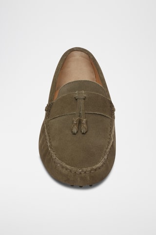 Mocassins en nubuck Elliot - Vert