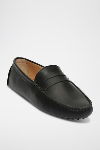 Mocassins en cuir nappa Wales - Noir