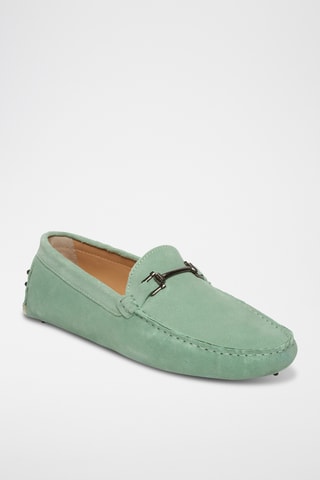 Mocassins en nubuck Harold - Vert