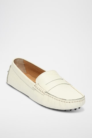 Mocassins en cuir Deira - Blanc
