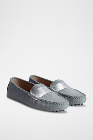 Mocassins en nubuck Meloa - Bleu