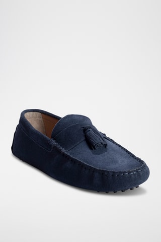 Mocassins en nubuck EARL - Bleu