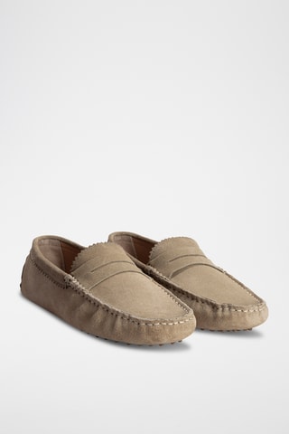 Mocassins en nubuck Lew - Beige
