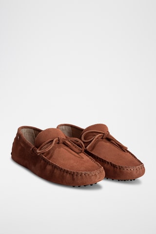 Mocassins en nubuck Fabian - Orange
