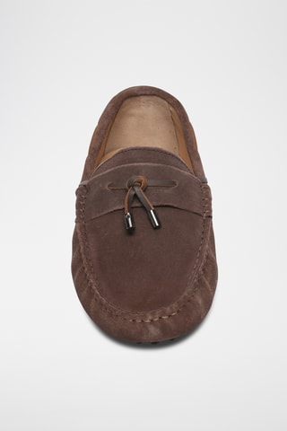 Chaussures bateau en nubuck Xalian - Marron
