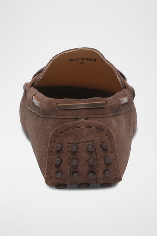 Chaussures bateau en nubuck Xalian - Marron
