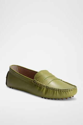 Mocassins en cuir Deira - Vert
