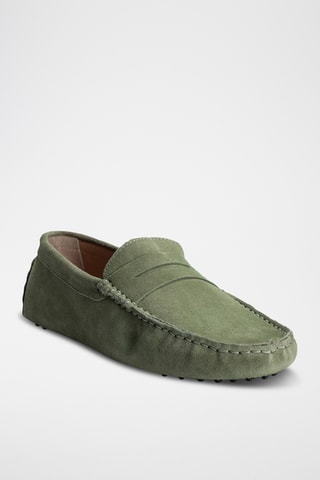 Mocassins en nubuck Wales - Vert