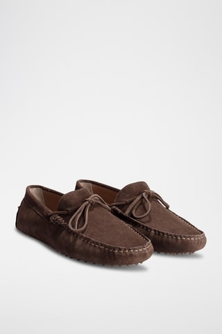 Mocassins en nubuck Duke - Kaki