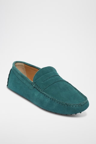 Mocassins en nubuck Wales - Turquoise
