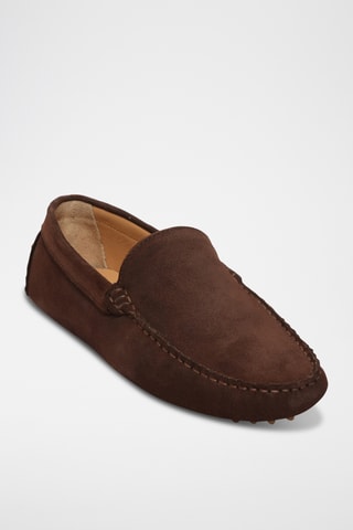 Mocassins en nubuck Hubert - Marron